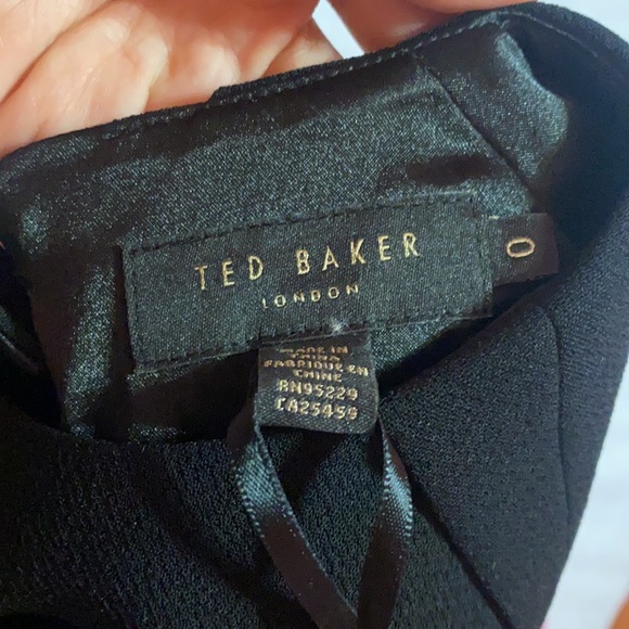 Ted Baker Pleated Petal Cape Dress - Picture 7 of 8